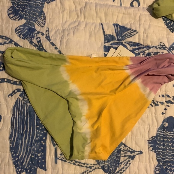 NWT L*Space Diagonal Sunburst Sandy Bikini Bottom - Picture 10 of 10